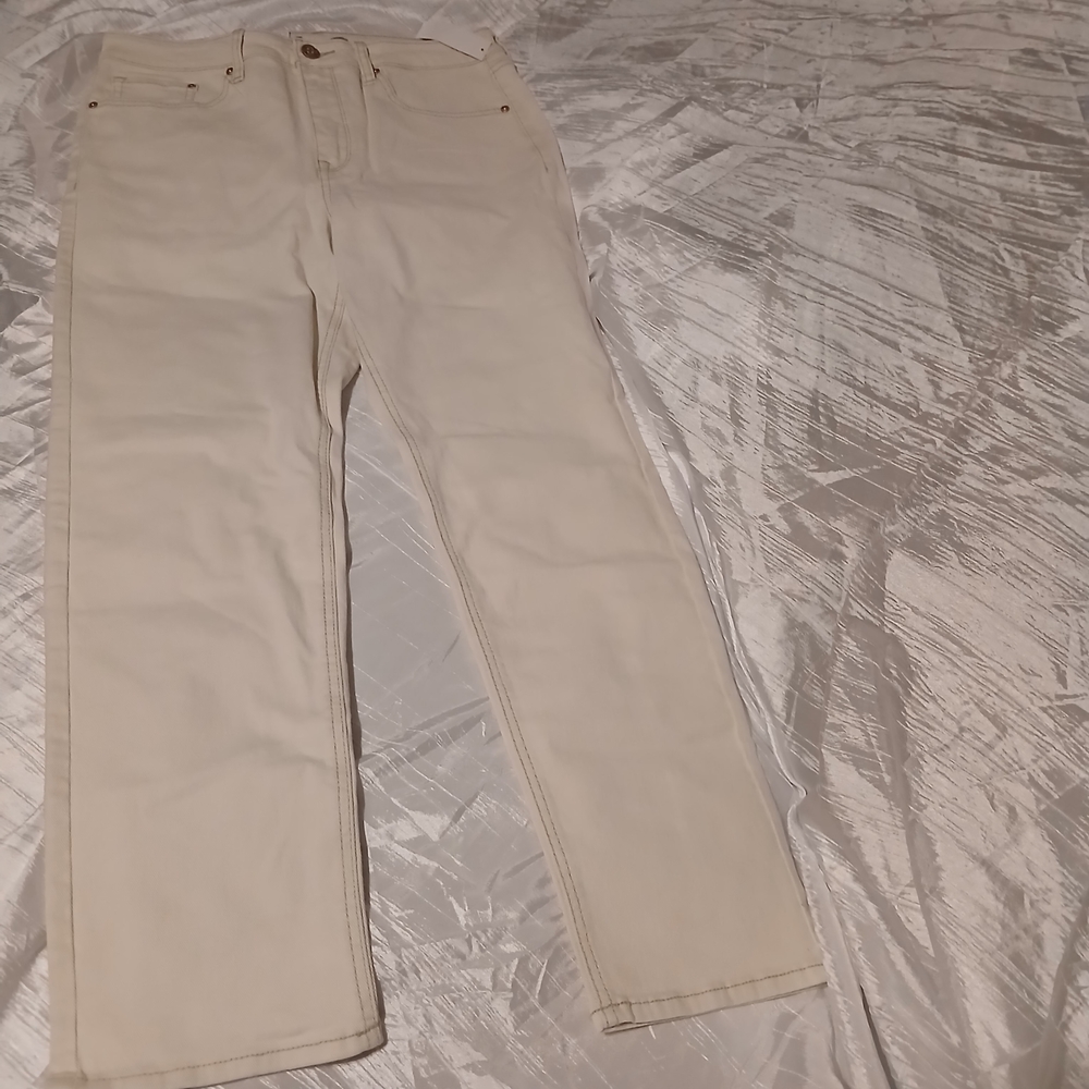 Seven 7 womens nwot slim atraigth Jeans  Cream Jeans